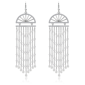 Tassel Pearl Earrings For Women